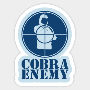 Cobra Enemy – Blue Sticker